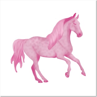 Pink horse Posters and Art